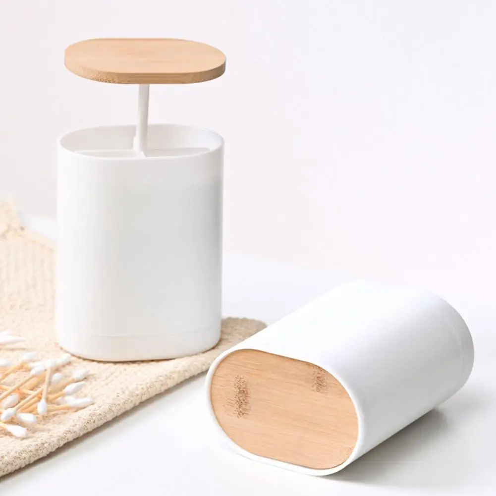

Swabs Storage Case Practical Solid Color Simple Design for Home Toothpick Dispenser Toothpick Case
