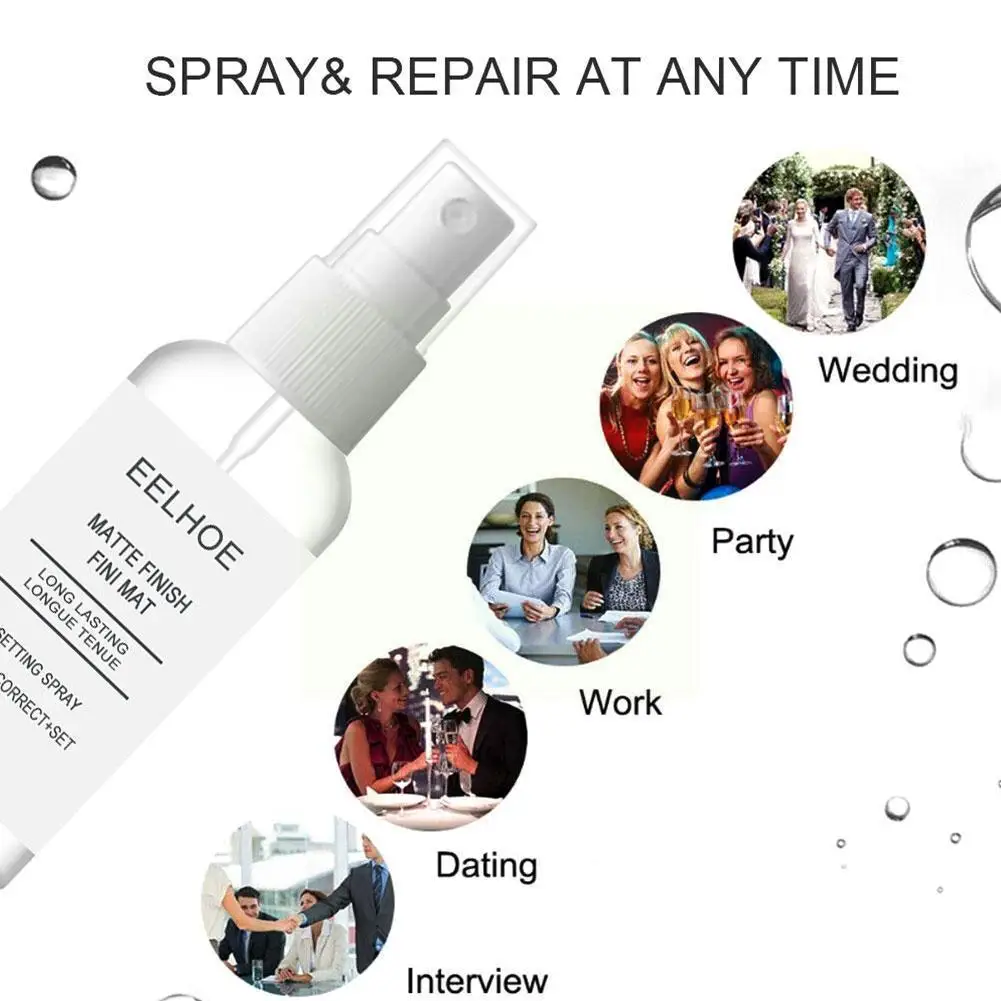 

50ml Moisturizing Matte Makeup Setting Spray Long Lasting Spray Setting Foundation Up Fixer Finishing Cosmetic Spraymatte M U2i4