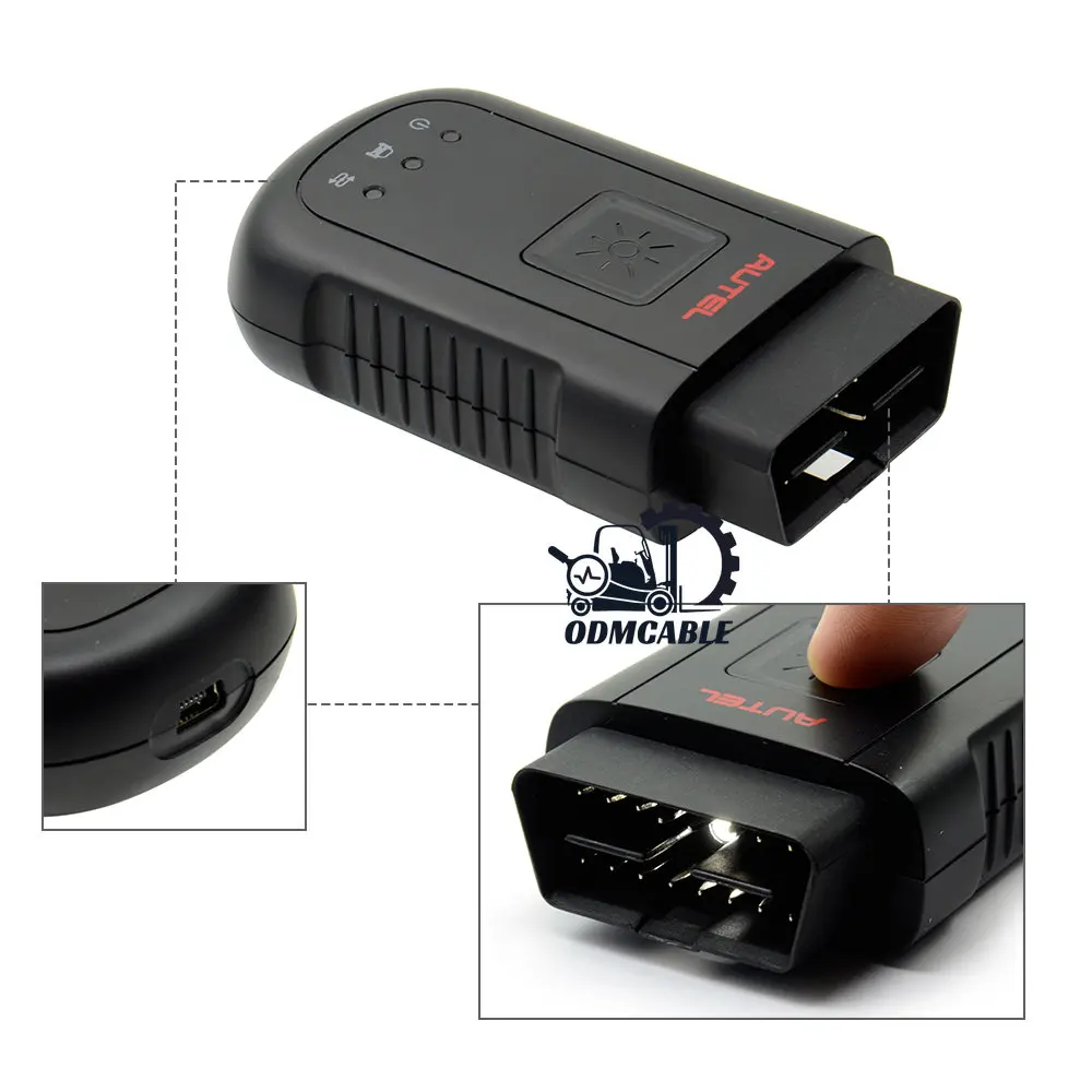 

Интерфейс связи Autel MaxiSYS-VCI 100 Compact BT для автомобилей Autel MS906BT/ MK906BT/ MK908P/ Maxisys Elite/ MS908