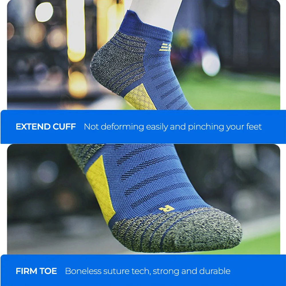 2023 MTB Cycling Bicycle Basketball Sports Socks for Men Nano Copper Fiber Deodorant Antibacterial Sock Running Climbing Summer