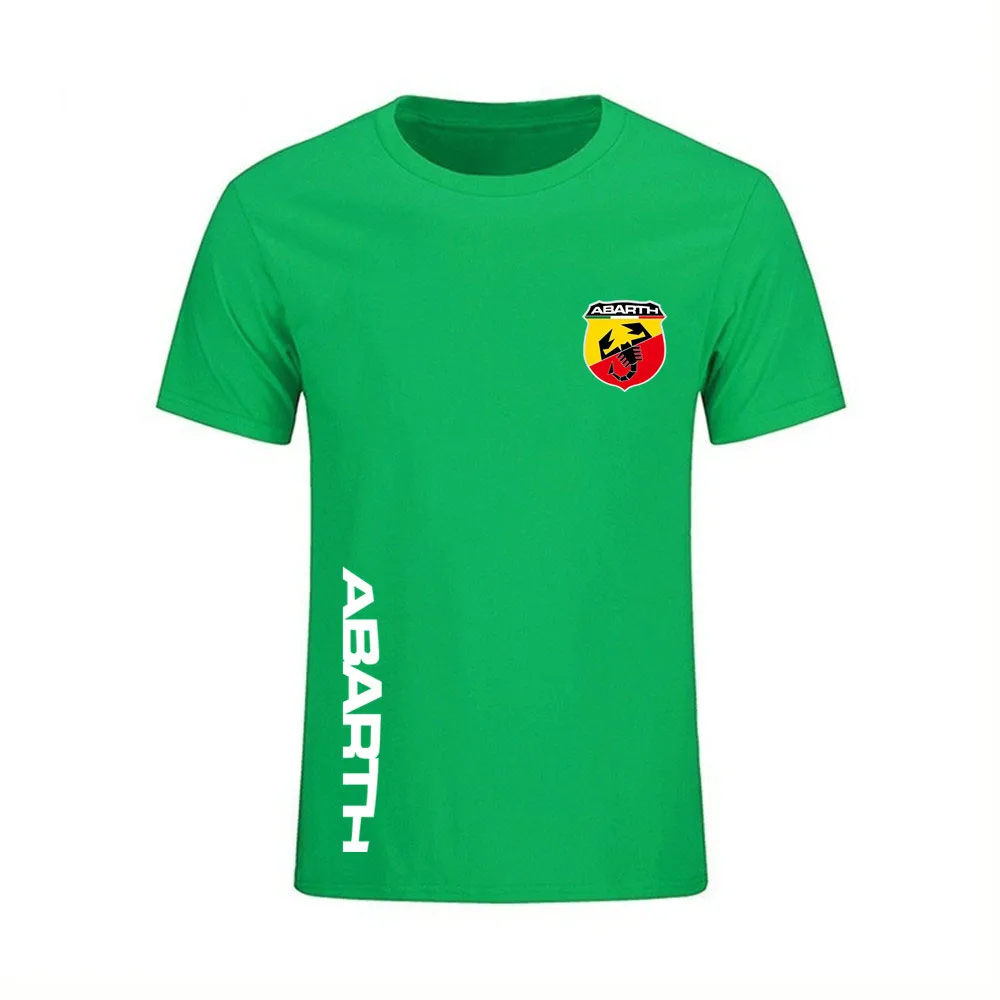 Футболка Abarth Scorpion с логотипом Мужская модная футболка хлопковая Детские Топы в
