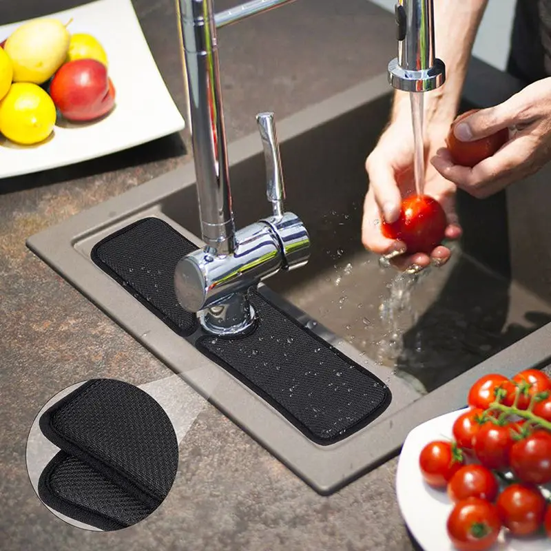 

Faucet Absorbent Mat Sink Splash Guard Stain-proof Oil-proof for Kitchen Bathroom Keeping The Sink Surface Clean 2023