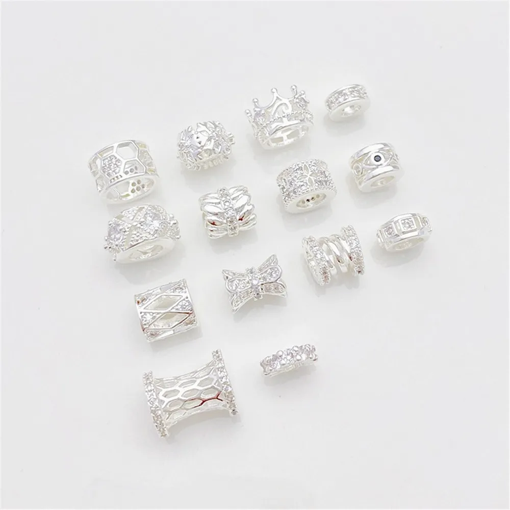 Толстая Серебряная корона улей цветок корзина дорога разделение дорожек бисер