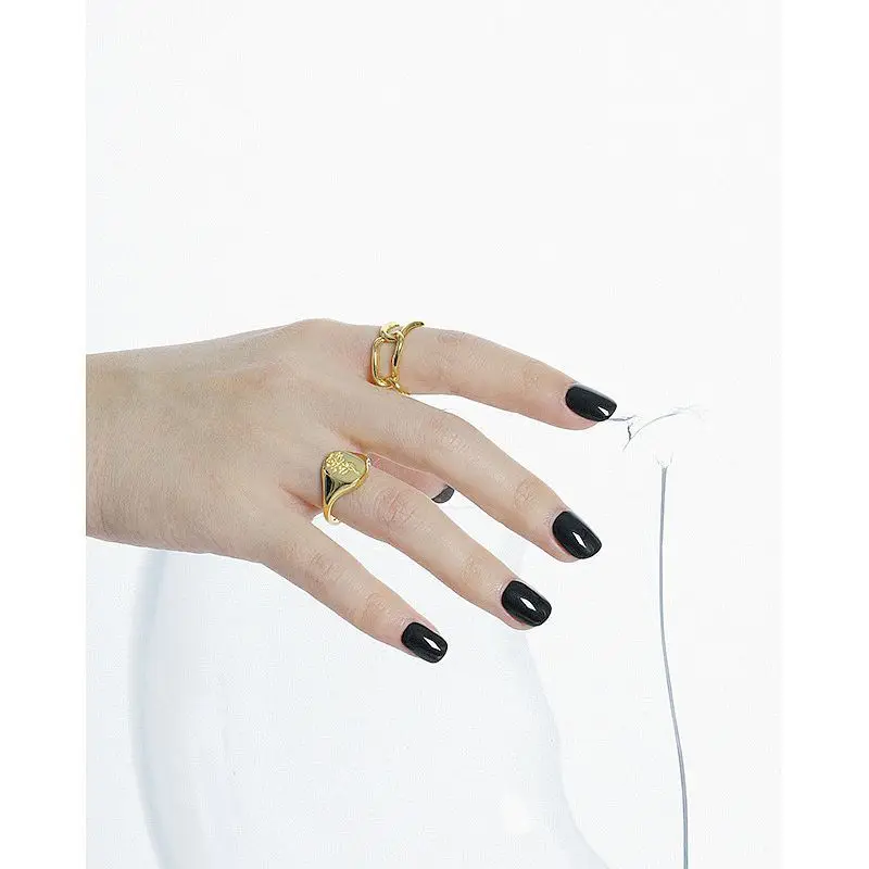 S'STEEL Pure 925 Silver Gold Rose Flower Adjustable Rings For Women Geometry Design Luxury Accesories Wedding Fine Jewellery | Украшения