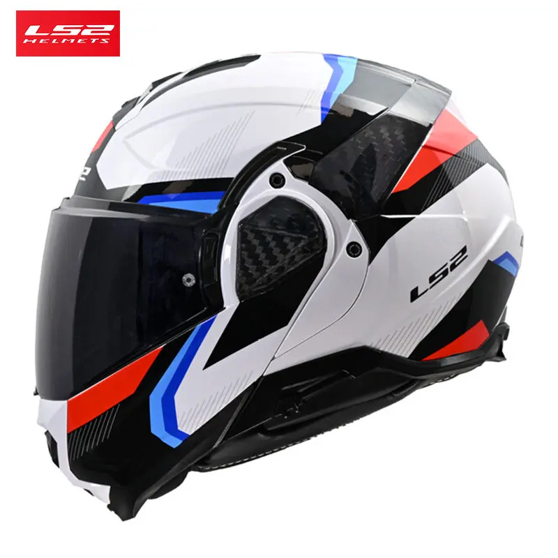 Фото LS2 FF910 Advant II откидные полные шлемы мотоциклетный модульный шлем с двойным козырьком ECE Capacete Moto 2025 №1