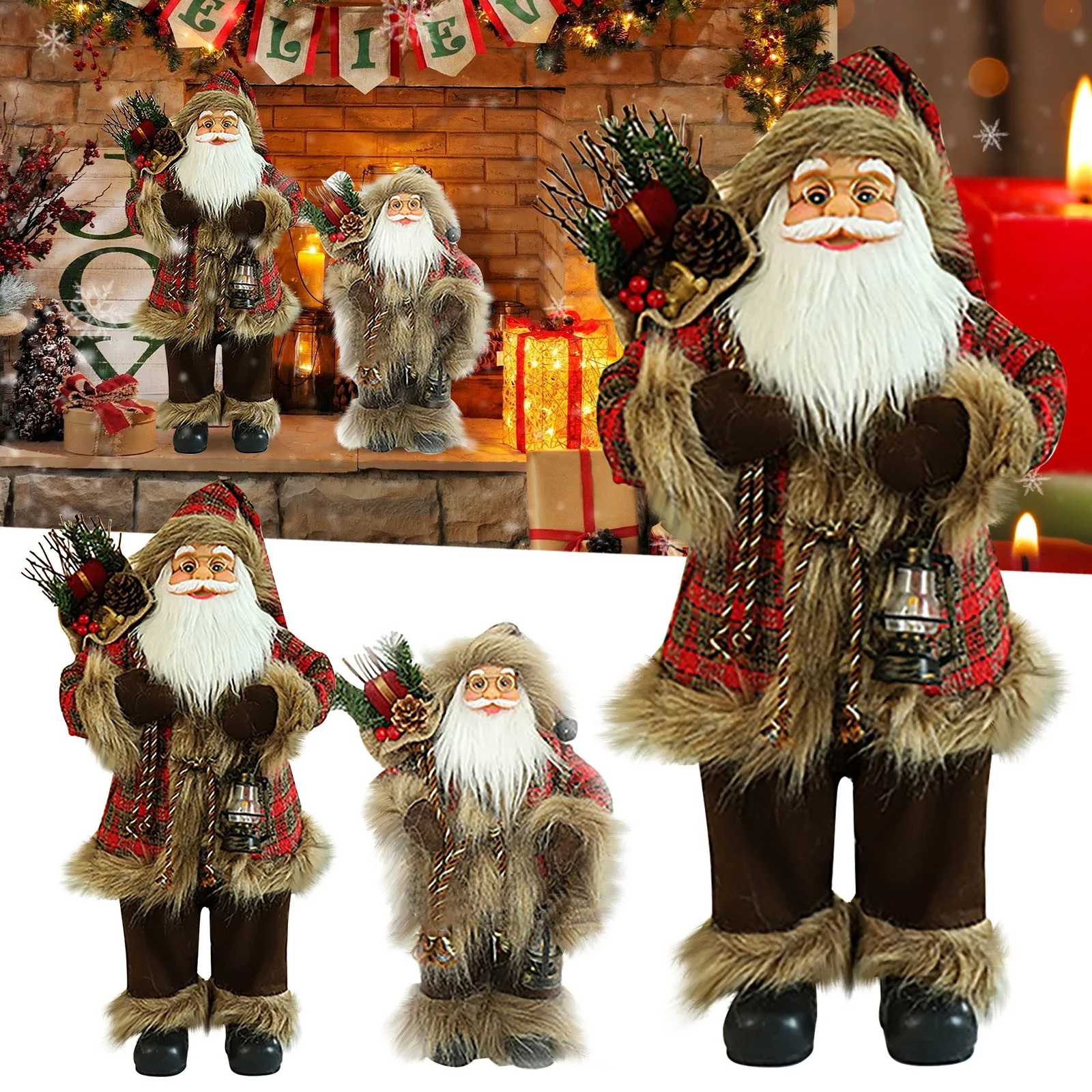 

Christmas Crafts Santa Christmas Decoration Fabric Christmas Series Home Ornaments Christmas Gifts