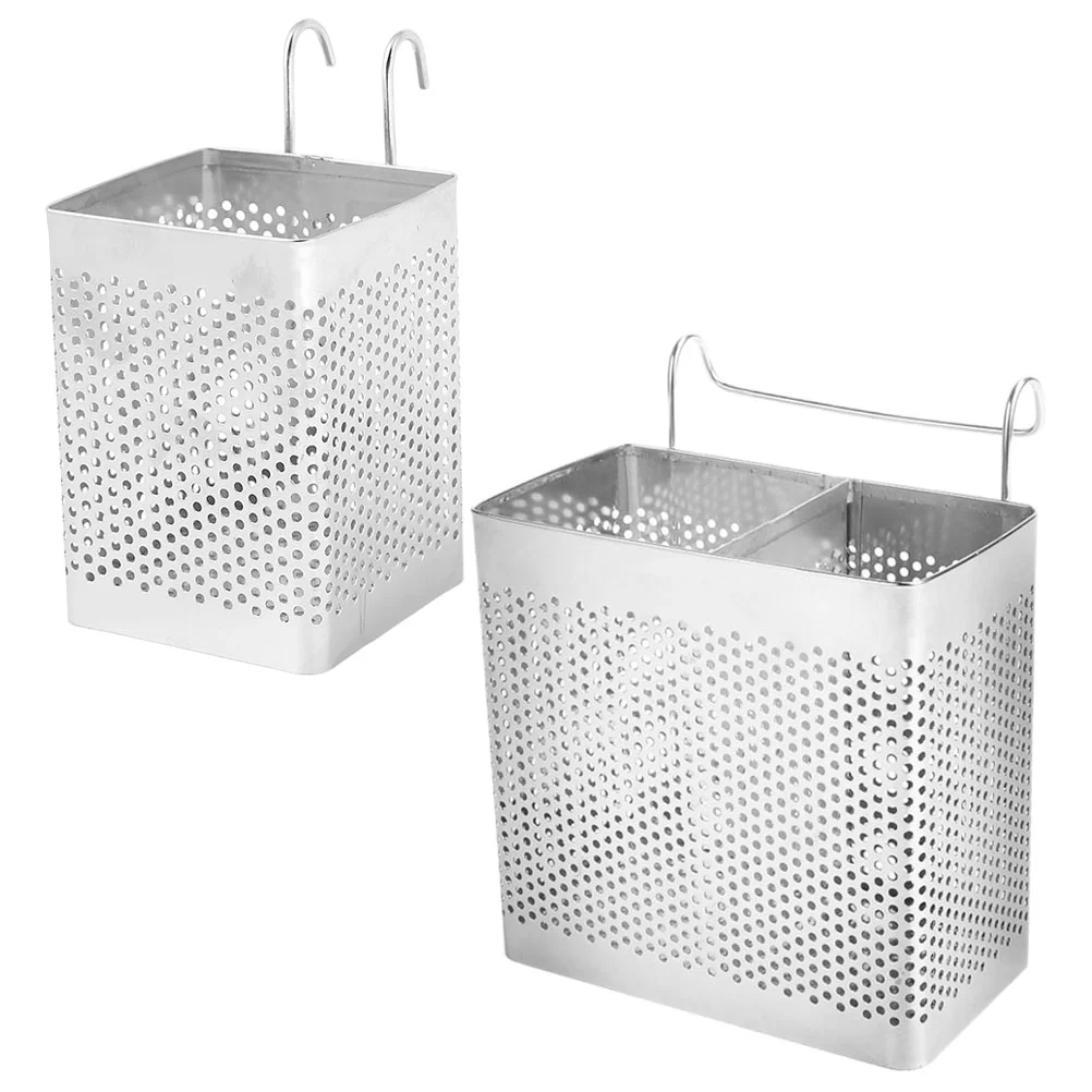 

Utensil Holderbasket Cutlery Drainer Flatware Drying Organizer Hanging Draining Kitchen Chopsticks Rack Silverware Container