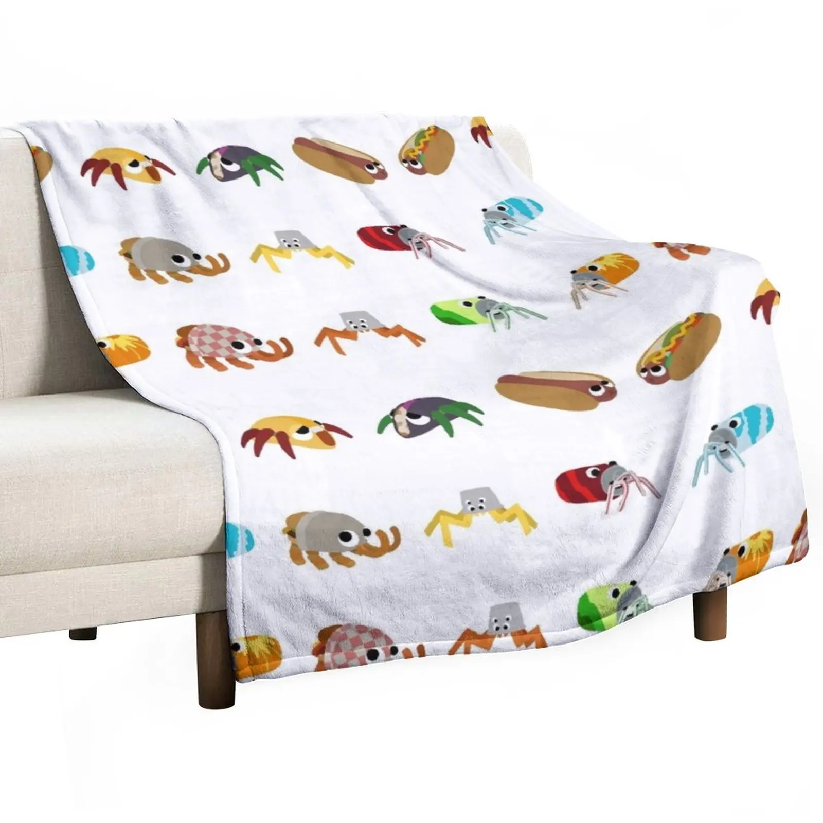 Пакет для фаст-фуда Bugsnax, пушистые одеяла, большие одеяла для малышей, манга, пушистое одеяло