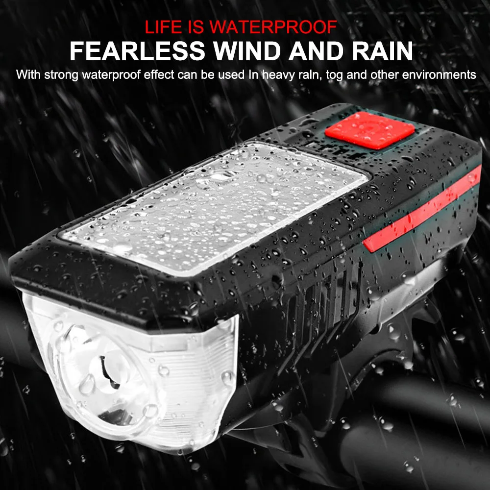 Для велосипеда мотоцикла портативный солнечный велосипедный фонарь передний