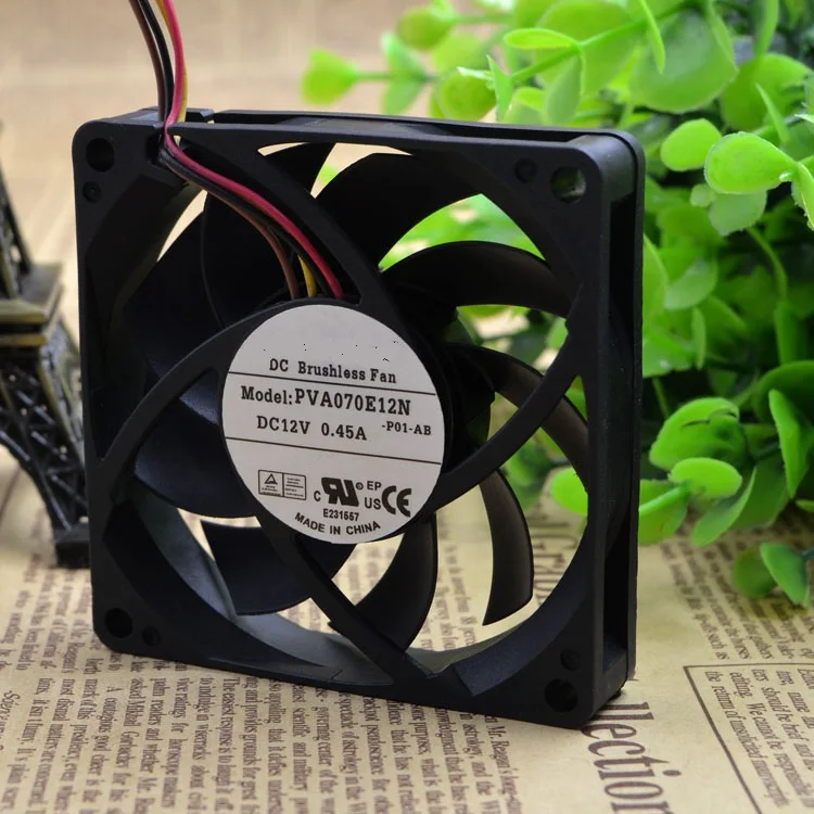 

Brand new original PVA070E12N 12V 0.45A 7CM CPU 4-wire cooling fan