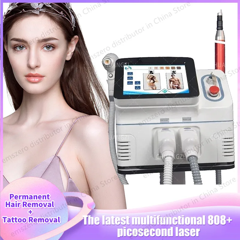 2023 New Best Selling Picosecond Tattoo Removal Laser 755 1320 1064 Pico / Diode Laser 808 Hair Removal Machine