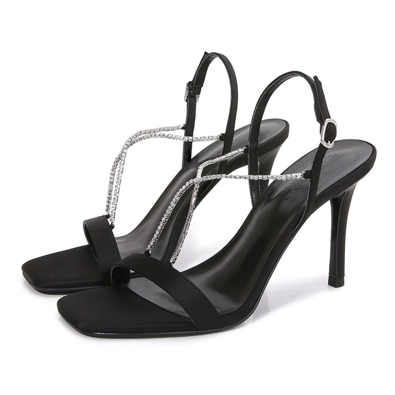 

2022 New Summer Ladies Sandals Shoes Fashion Party Dress Ankle Strap Open Toe Stiletto Women Sandals Women Designer High Heels