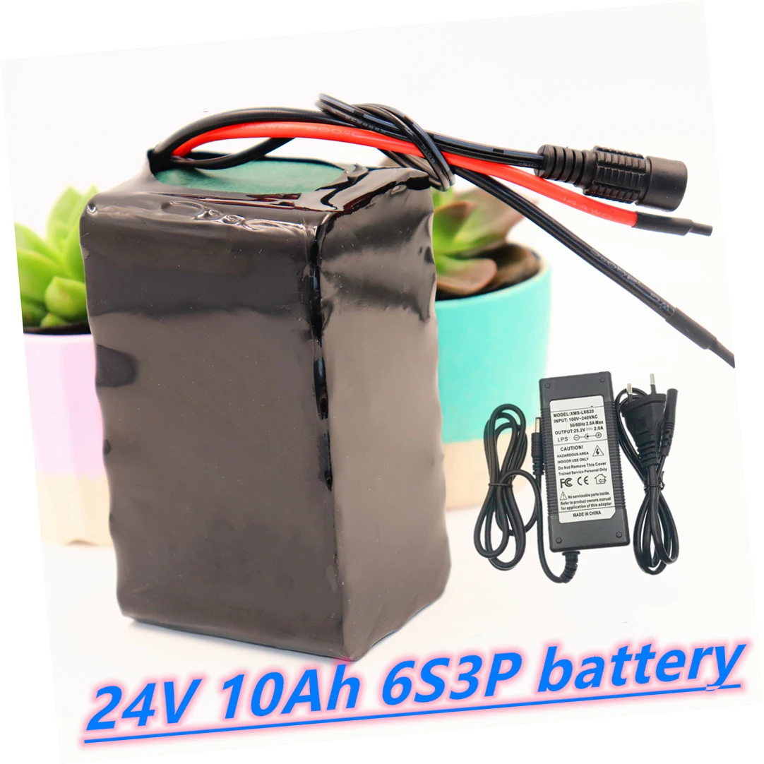 

24V 10Ah 6S3P 18650 Rechargeable Lithium ion Battery 25.2v 10000mAh Electric Bicycle Moped /Electric/Li Ion Battery Pack+charger