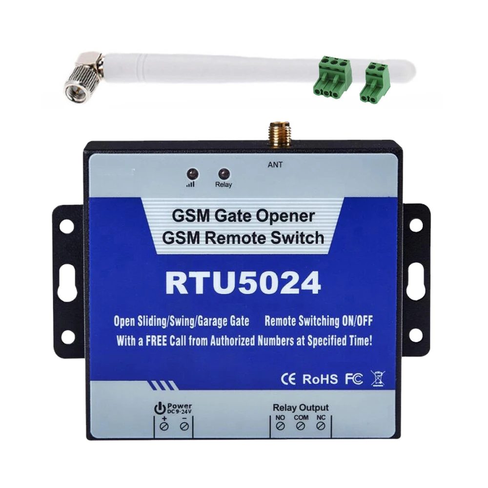 

Открыватель ворот GSM 3G 4G RTU5024-это мощное беспроводное реле, используемое для авторизованного доступа к дверям, управление воротами с помощью SIM-карты