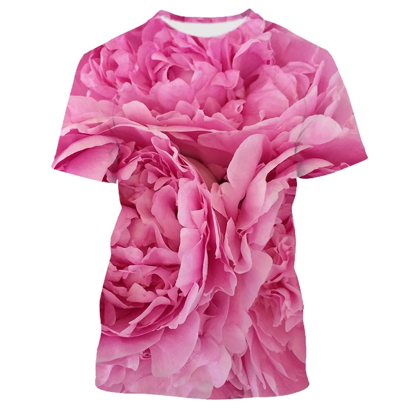 

Jumeast 3D Floral Rose Plant Printed T-shirty Men Oversized Aesthetic T-shirts Harajuku Fashion Cottagecore Y2K Streetwear Tops