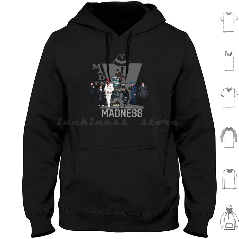 

Madness Band Hoodie cotton Long Sleeve Madness Band Ska Music Punk The Madness Of King George Crowds 80S Reggae Two