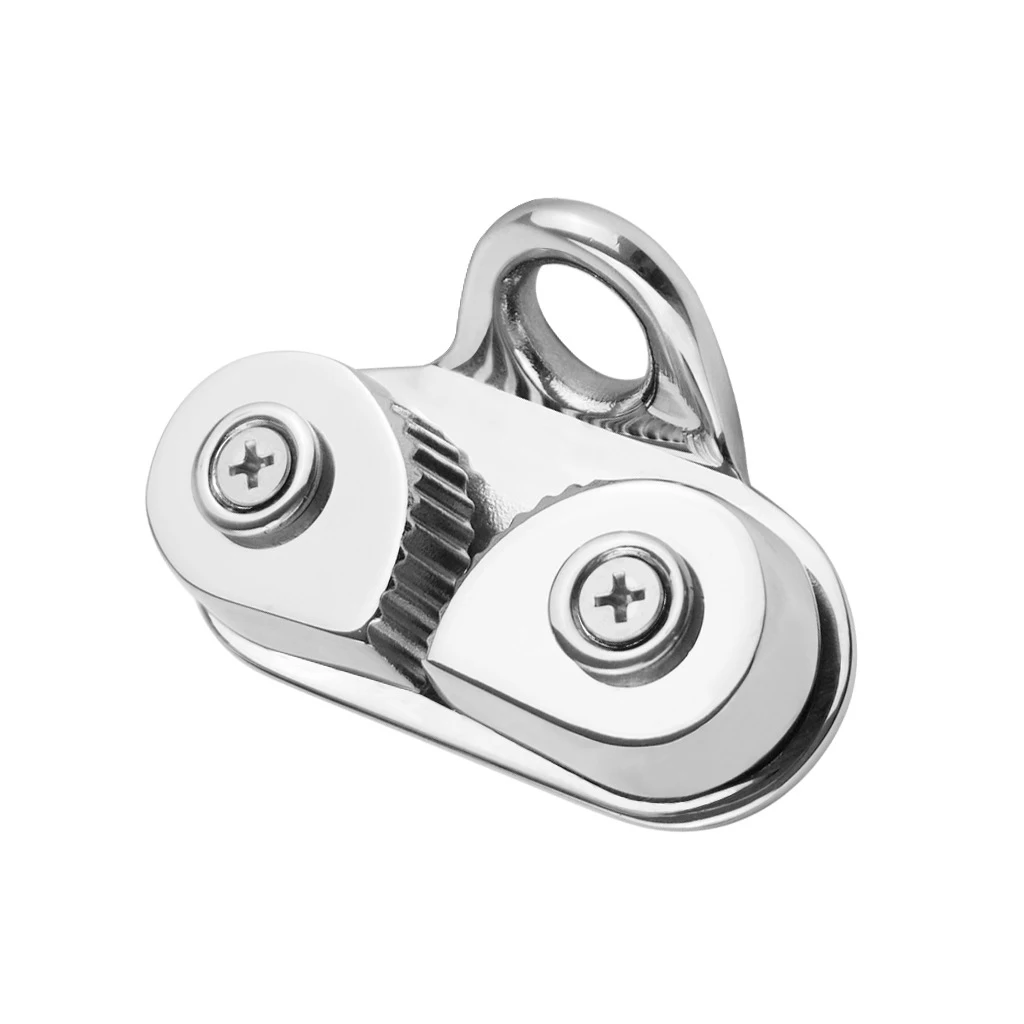 Stainless Steel 316 Cam Cleat with Leading Ring Boat Cam Cleats Matic Fairlead Marine Sailing Sailboat Kayak Canoe Dinghy