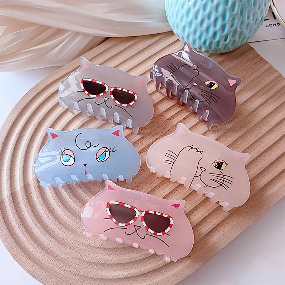 

Headdress Ponytail Holder Cute New Headwear Large Hairgrip Women Shark Clip Acrylic Cat Hair Claws Korean Hair Clips
