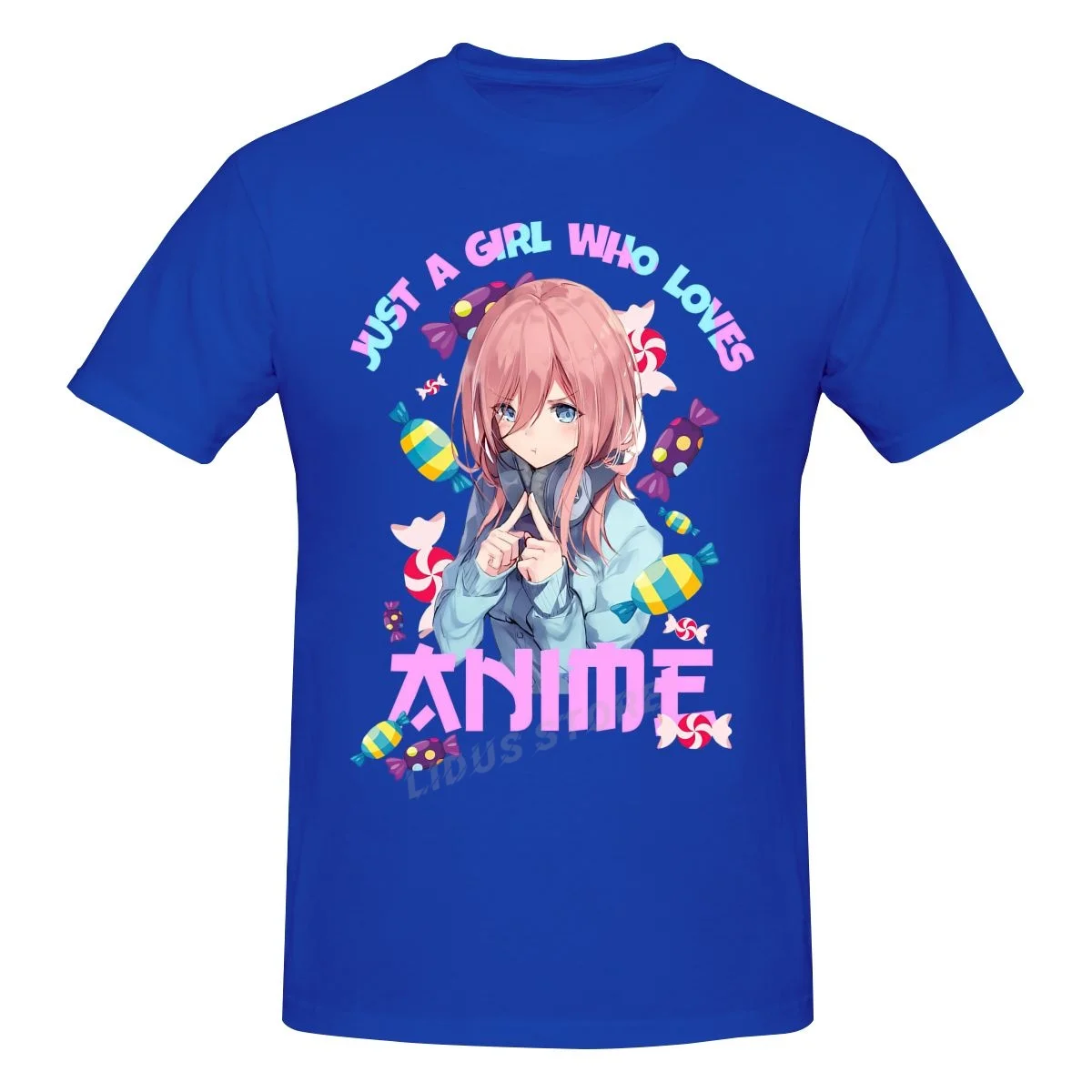 

Japan Anime The Quintessential Quintuplets Miku Nakano Just A Girl Who Loves Anime T shirt Harajuku Clothing Graphic Tshirt Tees