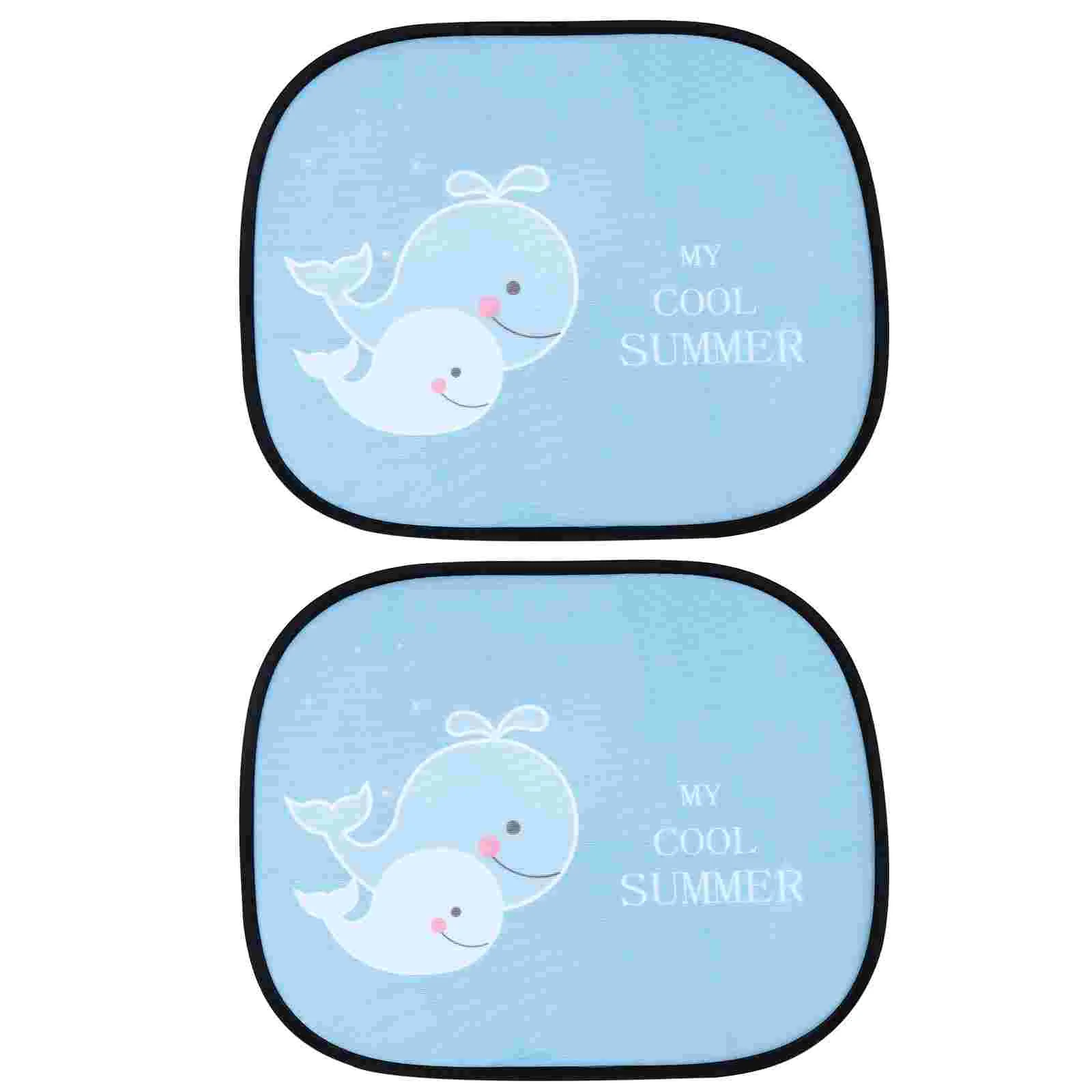

2pcs Animal Static Cartoon Mesh Window Sun Shade Automotive Side Window Cover