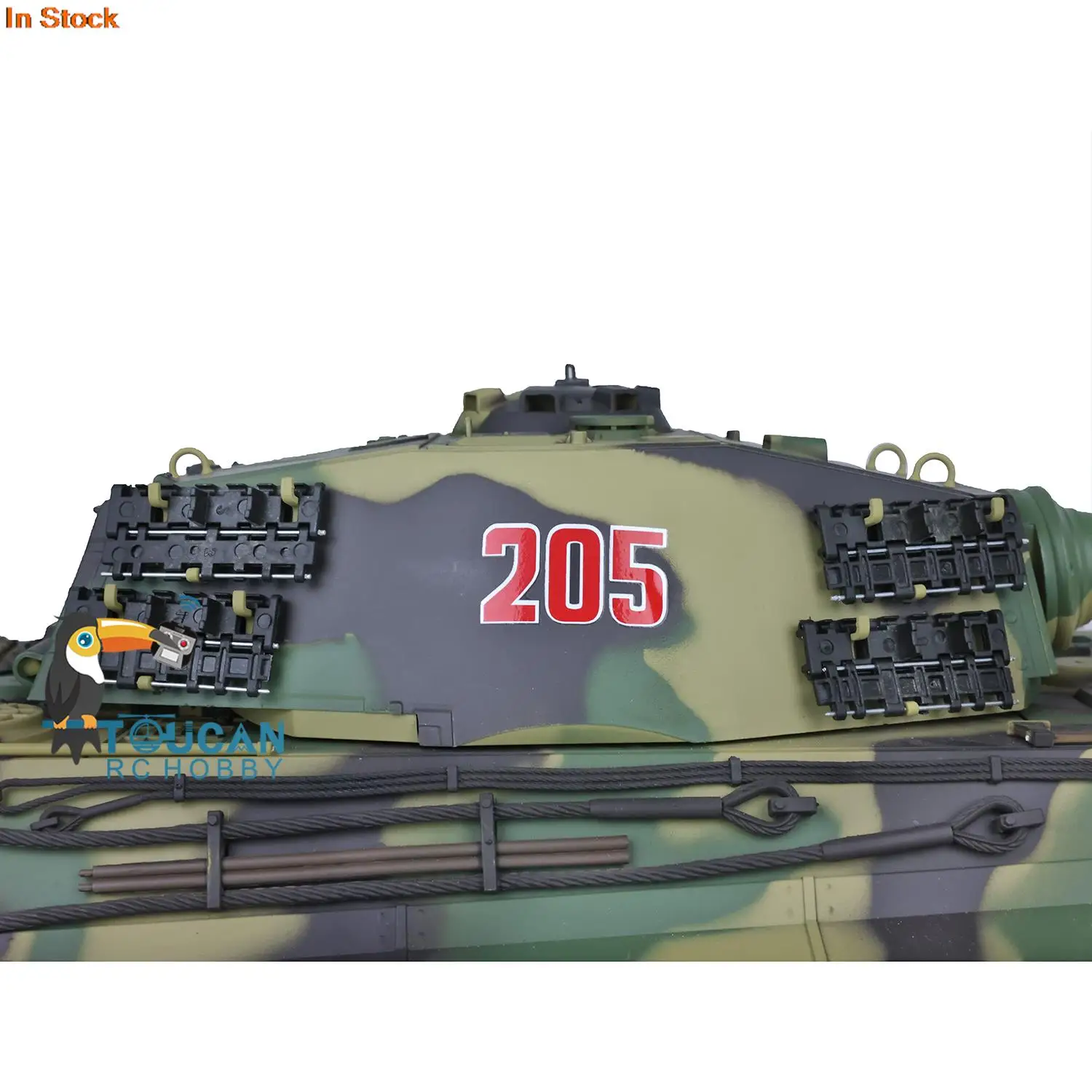 Фото Радиоуправляемый танк HENG LONG 1/16 7.0 King Tiger с улучшенной системой FPV и откатом ствола, модель 3888A 360 °   Для мальчиков TH17528-SMT4 №2