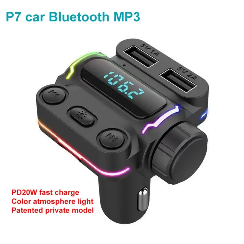 

Автомобильный FM-трансмиттер P7, mp3-плеер с Bluetooth, Type-C, Pd20w, быстрая зарядка, автомобильная электроника, аксессуары, инструменты