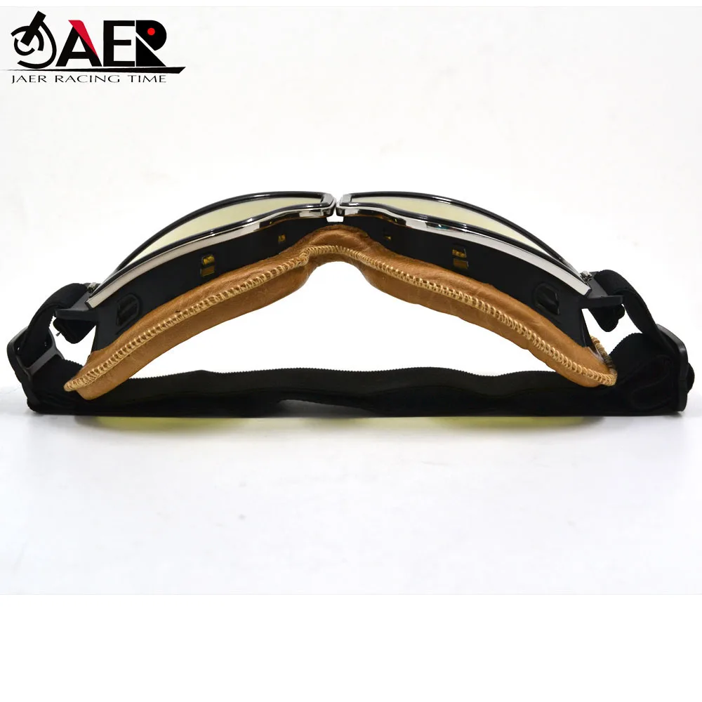 Мотоциклетные очки винтажные байкерские для шлема скутера лыжного спорта