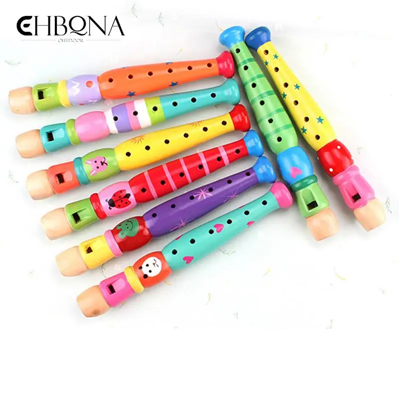 Wooden Flute Musical Instruments Kids Toys