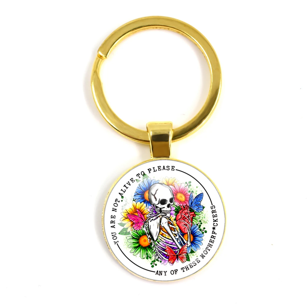 

Lover Design Social Media Seriously Harms Your Mental Health Keychain Handmade Glass Cabochon Key Ring Holder Pendant Key Chains