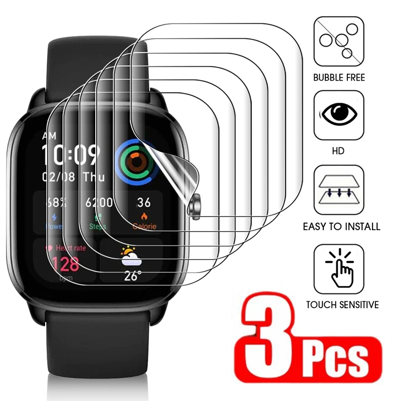 

Гидрогелевая пленка из ТПУ Для Xiaomi Amazfit BiP S Lite Bip U Pro bip 3 Pro Stratos 3 2, Защита экрана для Huami Amazfit GTS 4 Mini
