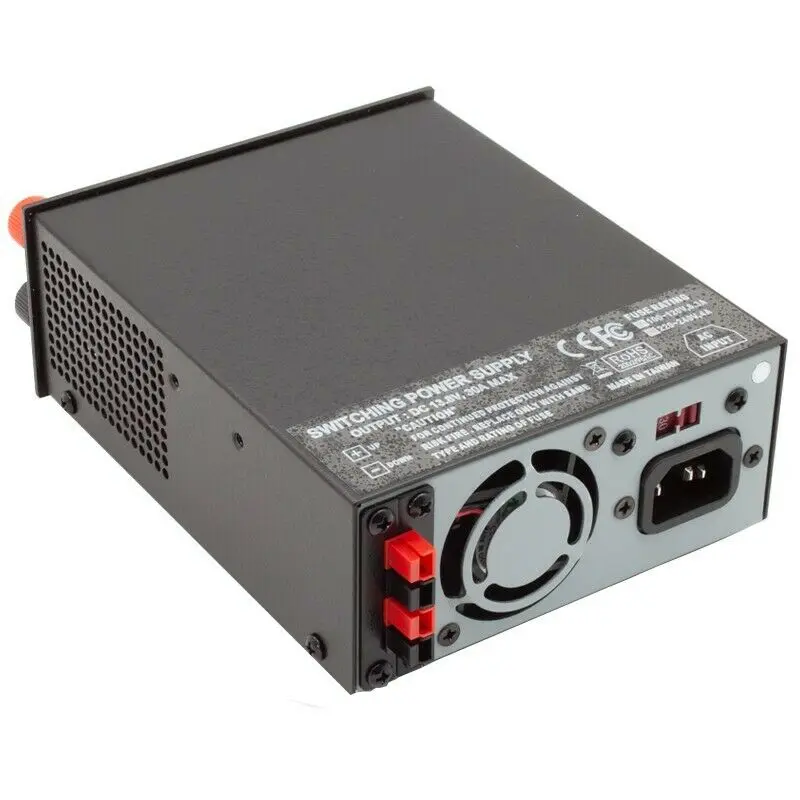 Original Nissei NS-1230D Radio Communication Switching Power Supply 13.8V 25A 5-16V Adjustable AC 110V/230V Power Meter NS1230D