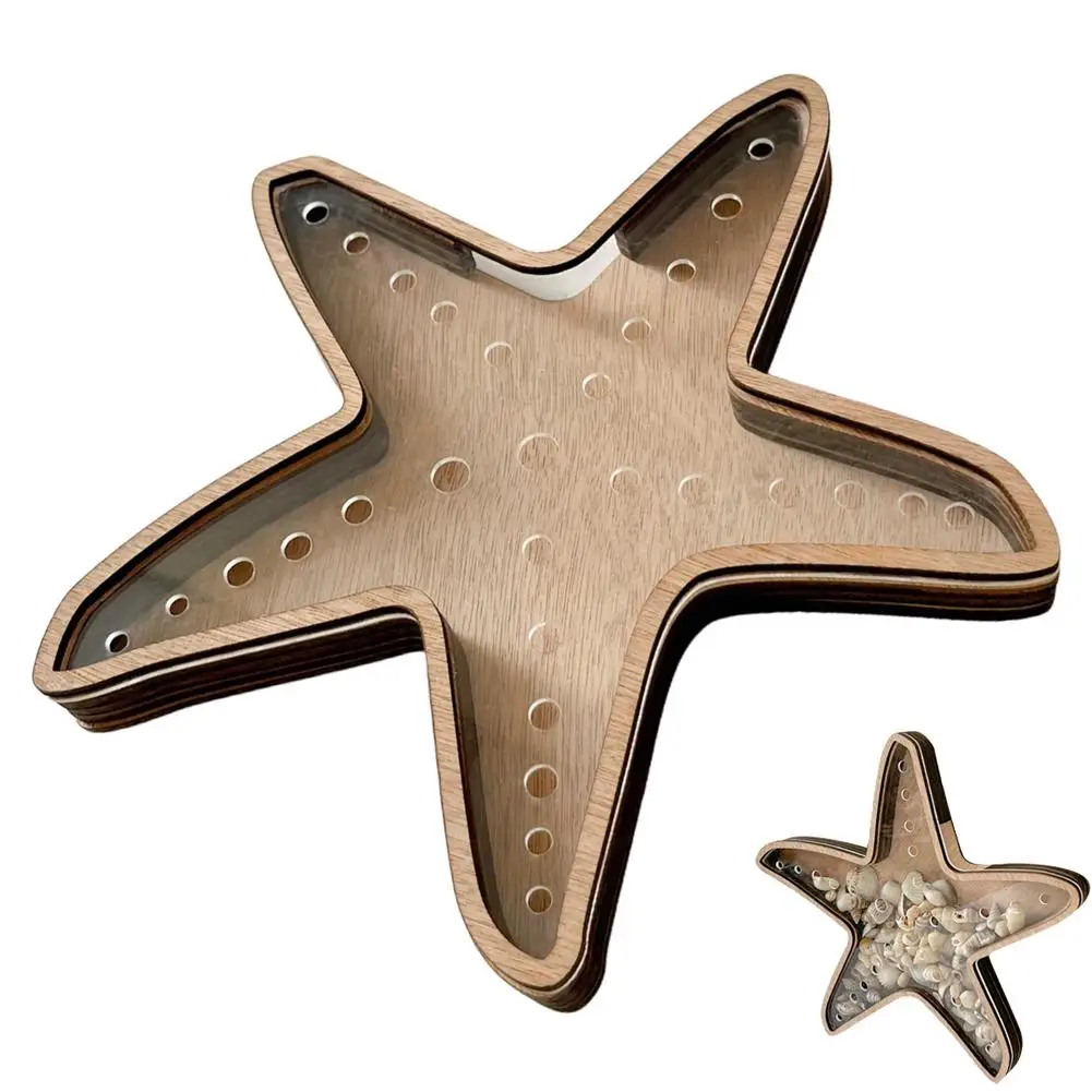 

Деревянный ящик для хранения в форме морской звезды