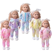 18 inch girl doll dress cute beautiful raincoat american newborn dress baby toy fit 43 cm baby doll holiday gift