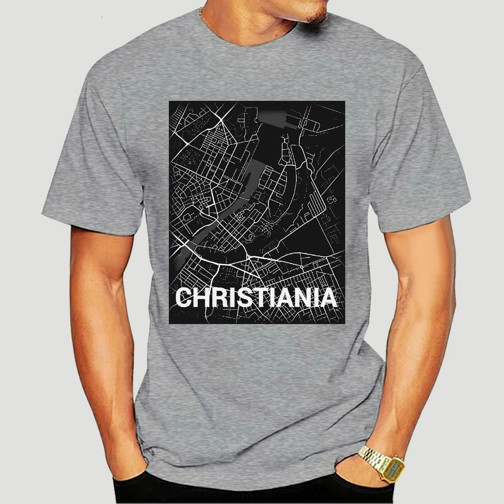 Футболка 7135D для мужчин и женщин рубашка с принтом кристиания Дания Копенгаген