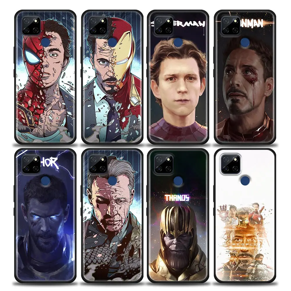

Marvel Spider Man Iron Man Avengers Phone Case For OPPO Realme C1 C2 C3i C21 C21Y C25s C15 C11 C12 C20 CT GT GT2 X50 Narzo Pro