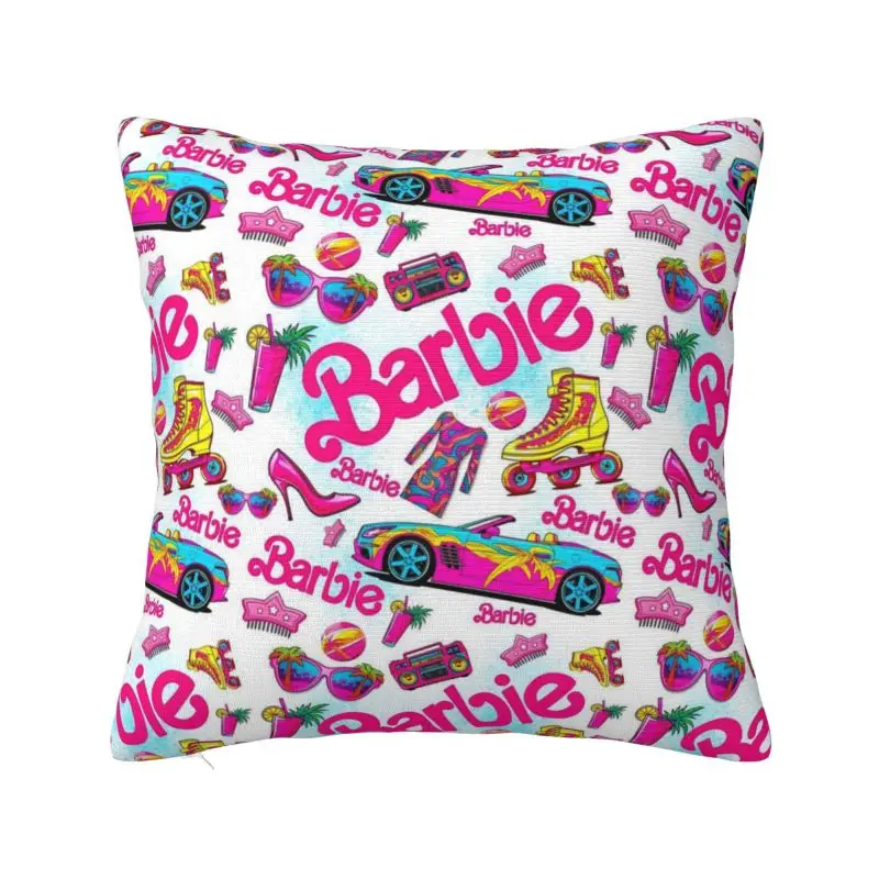 Барби на заказ детская подушка 45*45 см для гостиной искусственная двухсторонняя