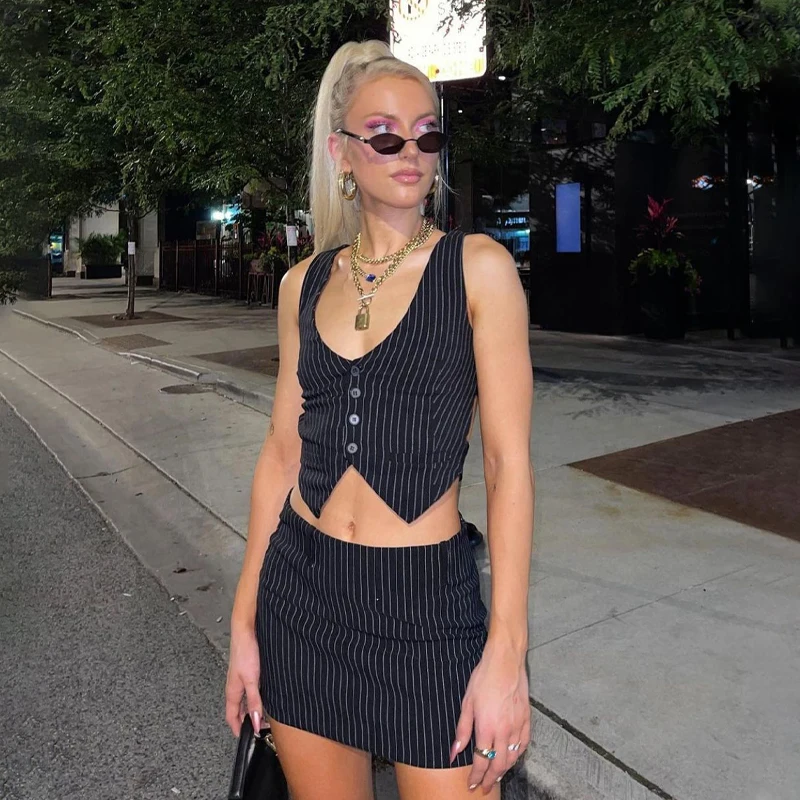 

Женский пикантный Нарядный жилет, облегающий жилет на пуговицах, с V-образным вырезом