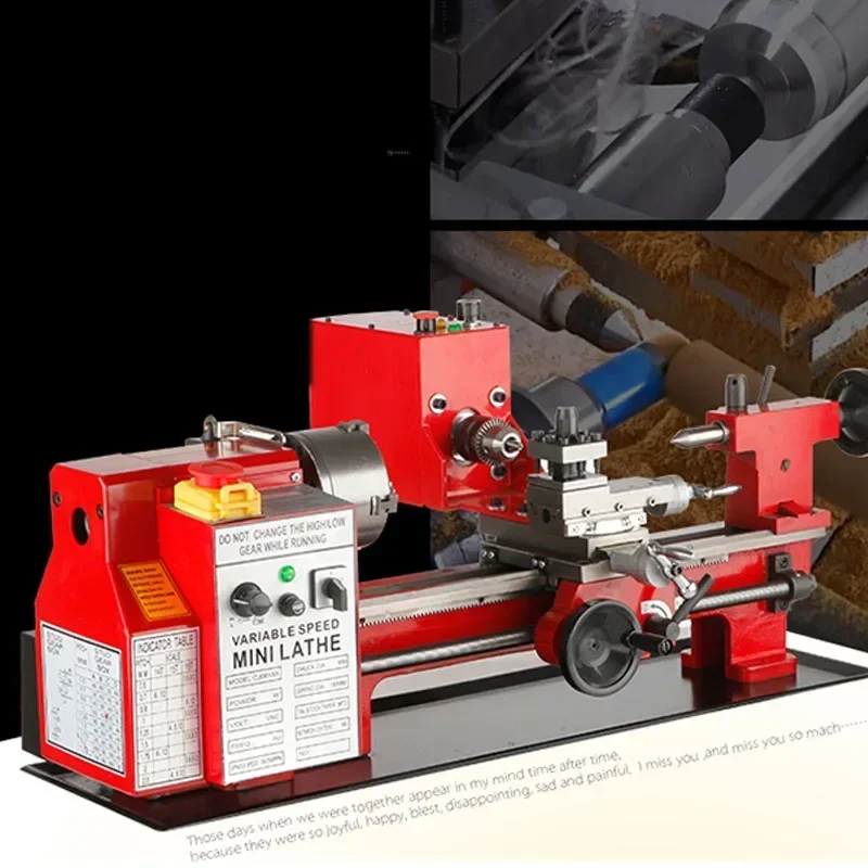 Токарный станок высокой точности небольшой миниатюрный бытовой металлический