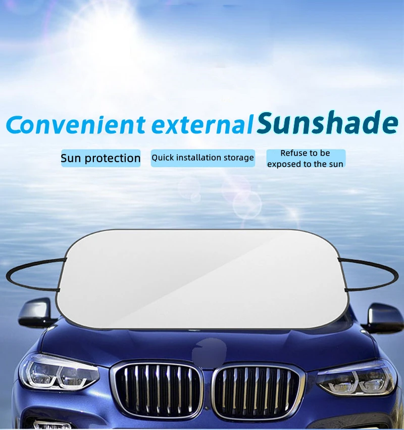

Car Windshield Sunshade Visor Type Sun Shade for Car Window Summer Sun Protection Heat Insulation Cloth for Car Front Shading