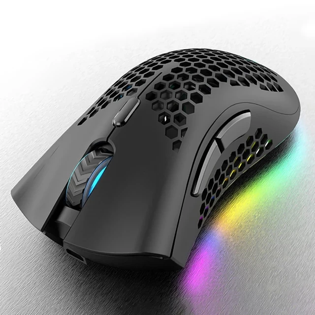 BM600 Rechargeable USB 2.4G Wireless RGB Light Honeycomb Gaming Mouse Desktop PC Computers Notebook Laptop Mice Mause Gamer Cute 4