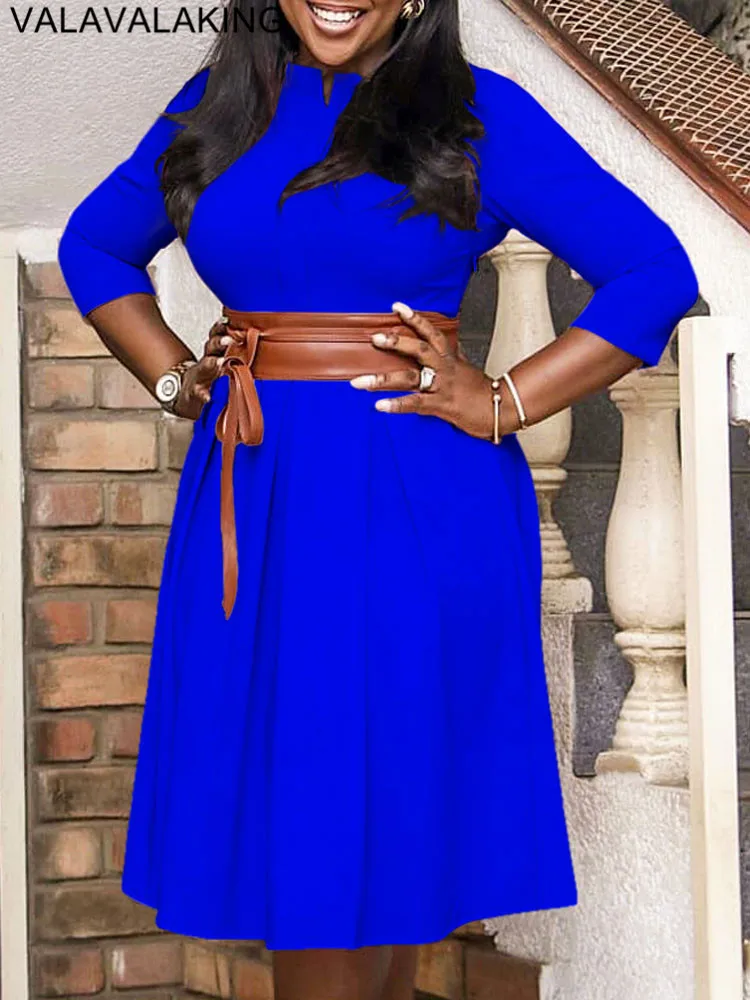 2024 Сексуальное весенне-осеннее платье больших размеров для женщин с длинным