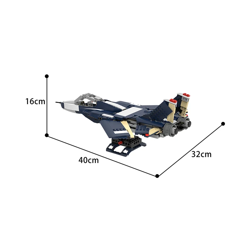 Конструктор MOC Fighter Pilot строительные блоки кирпичи коты истребитель