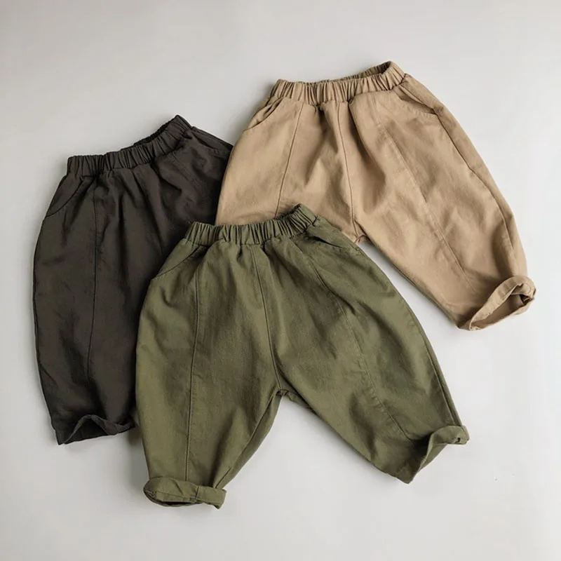 

Korean Spring Autumn Kids Boys Girls Loose Pants Children's Clothing Casual Pant Baby Boys Girls Children Pants Turnip Pants