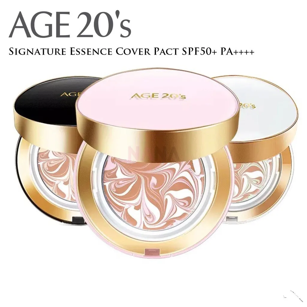 

Age20's Signature Essence Cover Pact+Refill SPF50+/PA++++ Moisture Makeup Products Korean Fashion