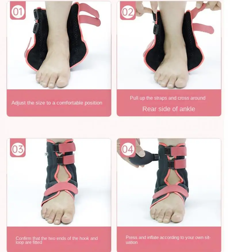 1 шт. дышащая фиксированная опора для растяжения лодыжки