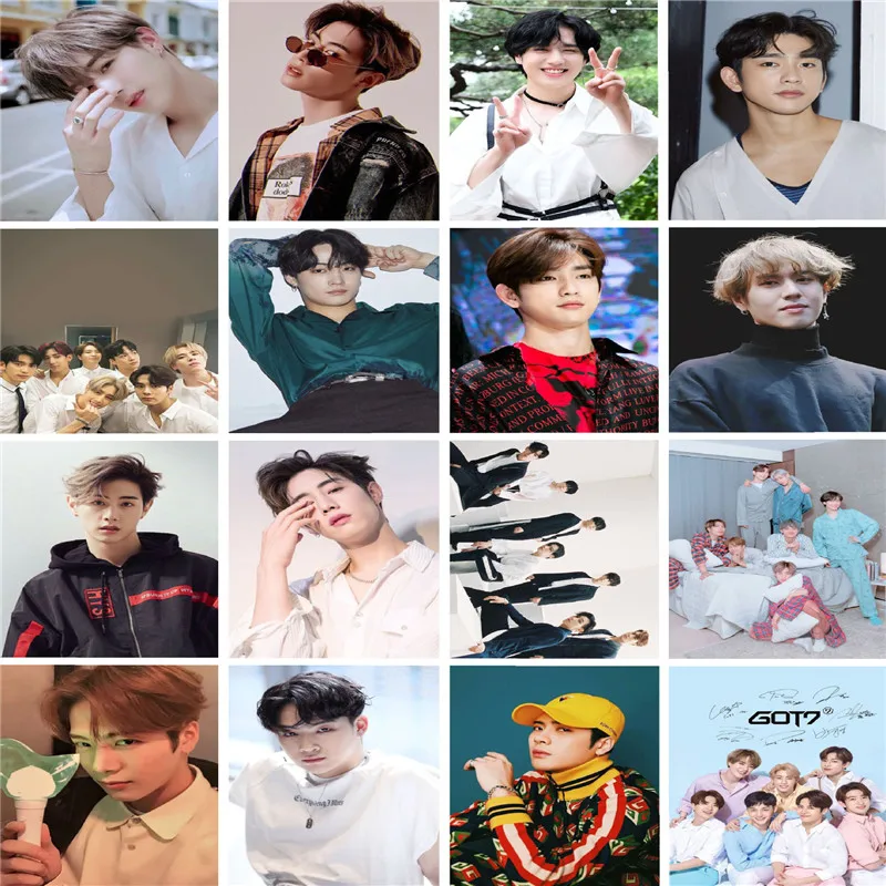 

Kpop GOT7 Photo Card New Album Call My Name Paper Made For Fans Gift Paper Poster Photo Card Collection Stationery Set