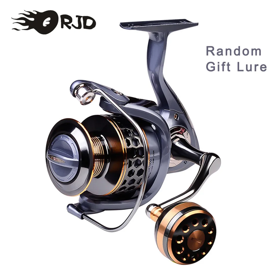 

ORJD Spinning Reel Ultralight Saltwater Reel 2000-7000 Series Max Drag 21KG 5.2:1 Ratio High Speed Spinning Reel For Saltwater