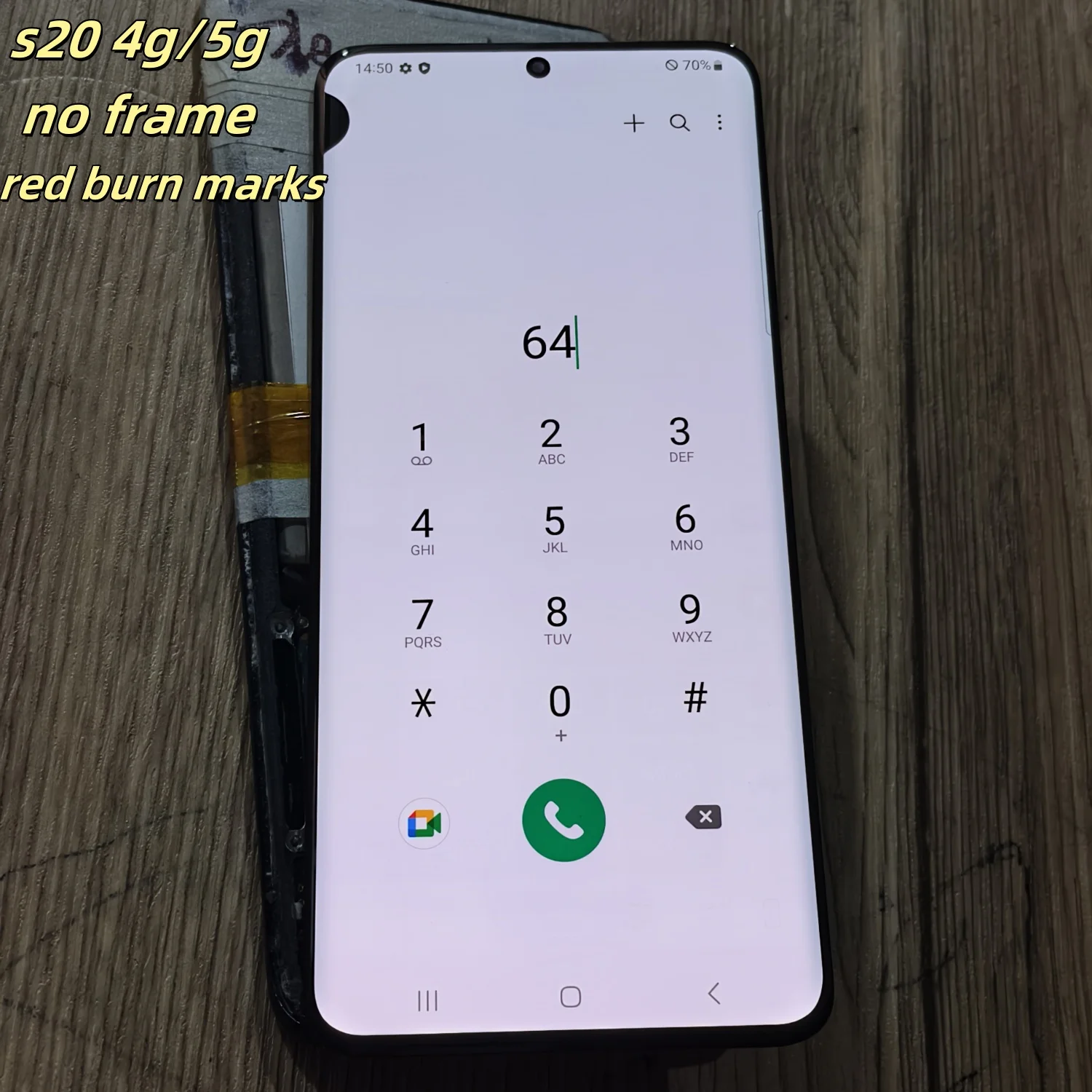 Фото Pop 6,2 дюйма 120 Гц AMOLED с точечной линией для Samsung S20 G980 G980U G980F/DS G981 G981F G981U G981D/S Замена сенсорного экрана №3