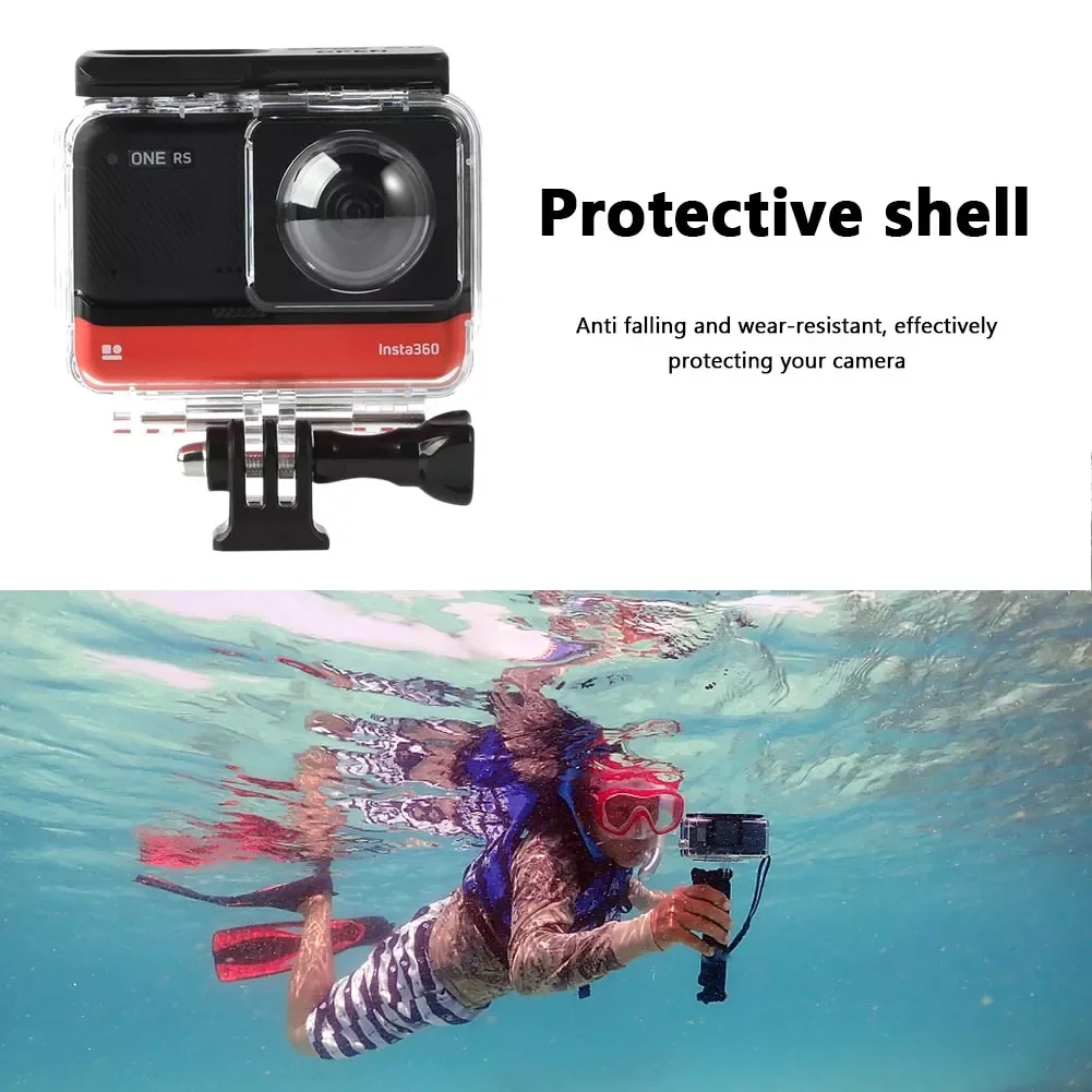 

Waterproof Box Protective Shell Cover Anti-drop Underwater Dive Housing Cover ONE RS Panoramic Camera Protector