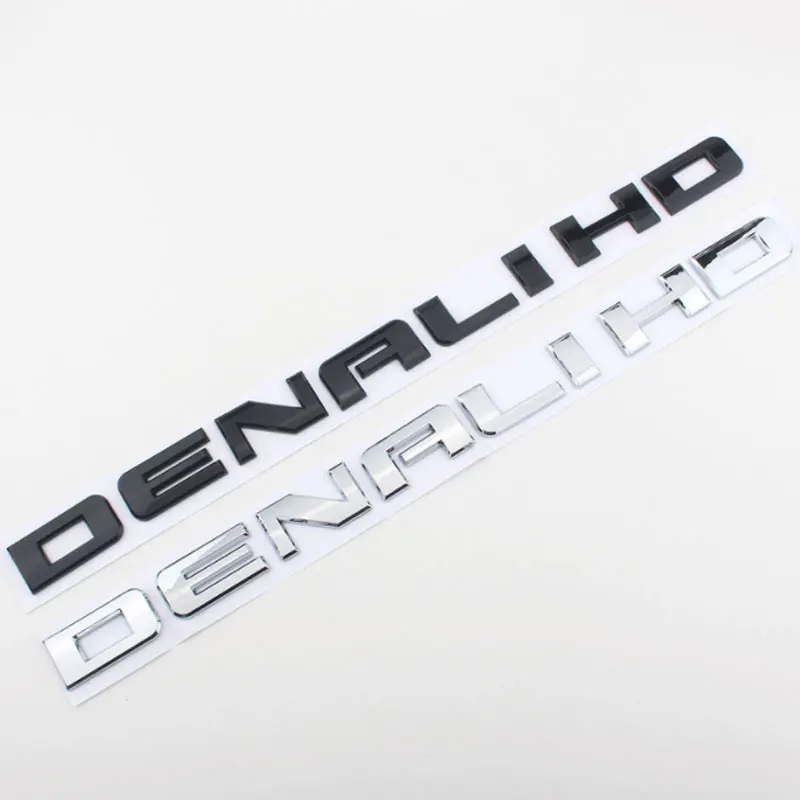 Фото DENALI HD буквенная эмблема автомобильные наклейки для Chevrolet GMC 2500HD 3500 11-18 модифицированные аксессуары логотип боковой двери декоративные наклейки №3